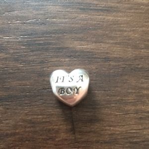 It’s a BOY Pandora charm!